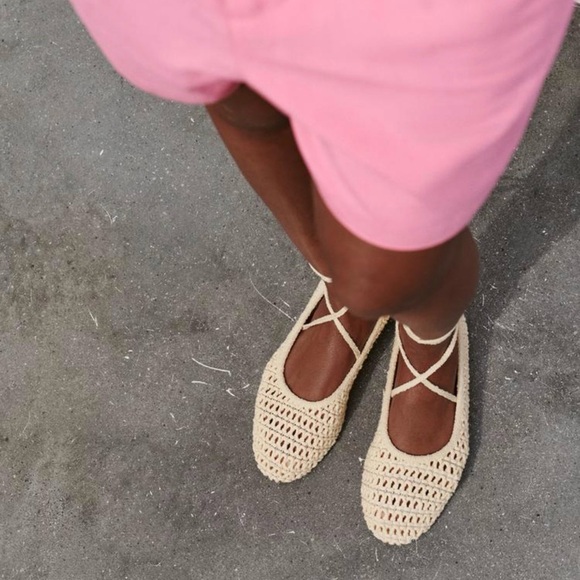 Zara Shoes - NWT ZARA CROCHET FLATS